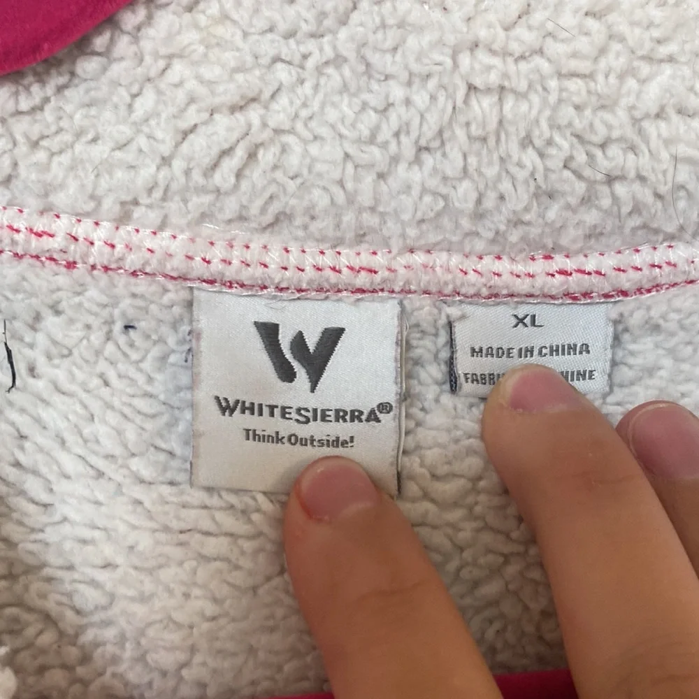 White Sierra  Pink Fuzzy Sweater/ Jacket - Picture 7 of 14